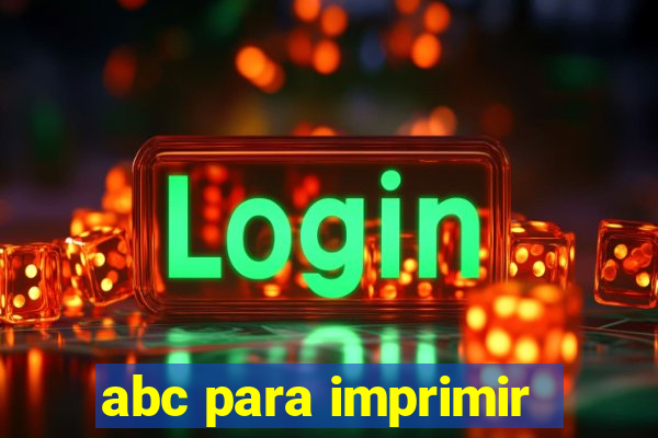 abc para imprimir